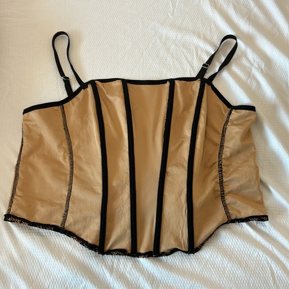 Orange kiss Elegant Black Lace stretchy corset with boning Women’s Size 1X - Picture 11 of 16